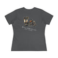 Motorcycle Beachin' - Women's Raven Tee, graphic tee, asphalt, back