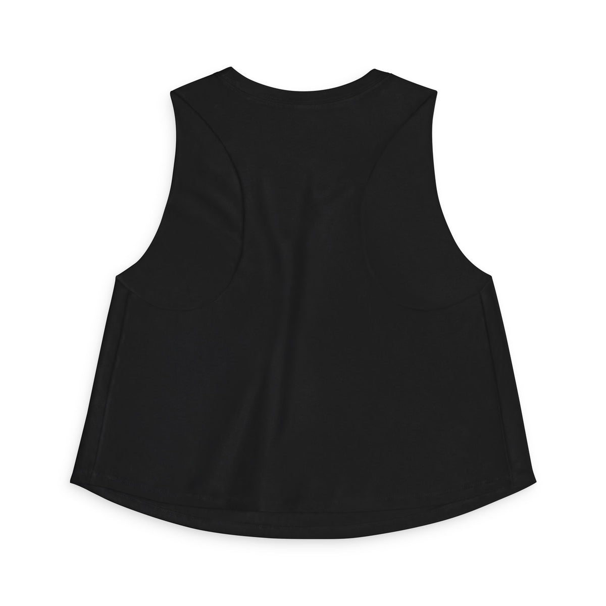 W&W Splatter - Women's Jackal Cropped Tank, graphic tank top, cropped, black, back