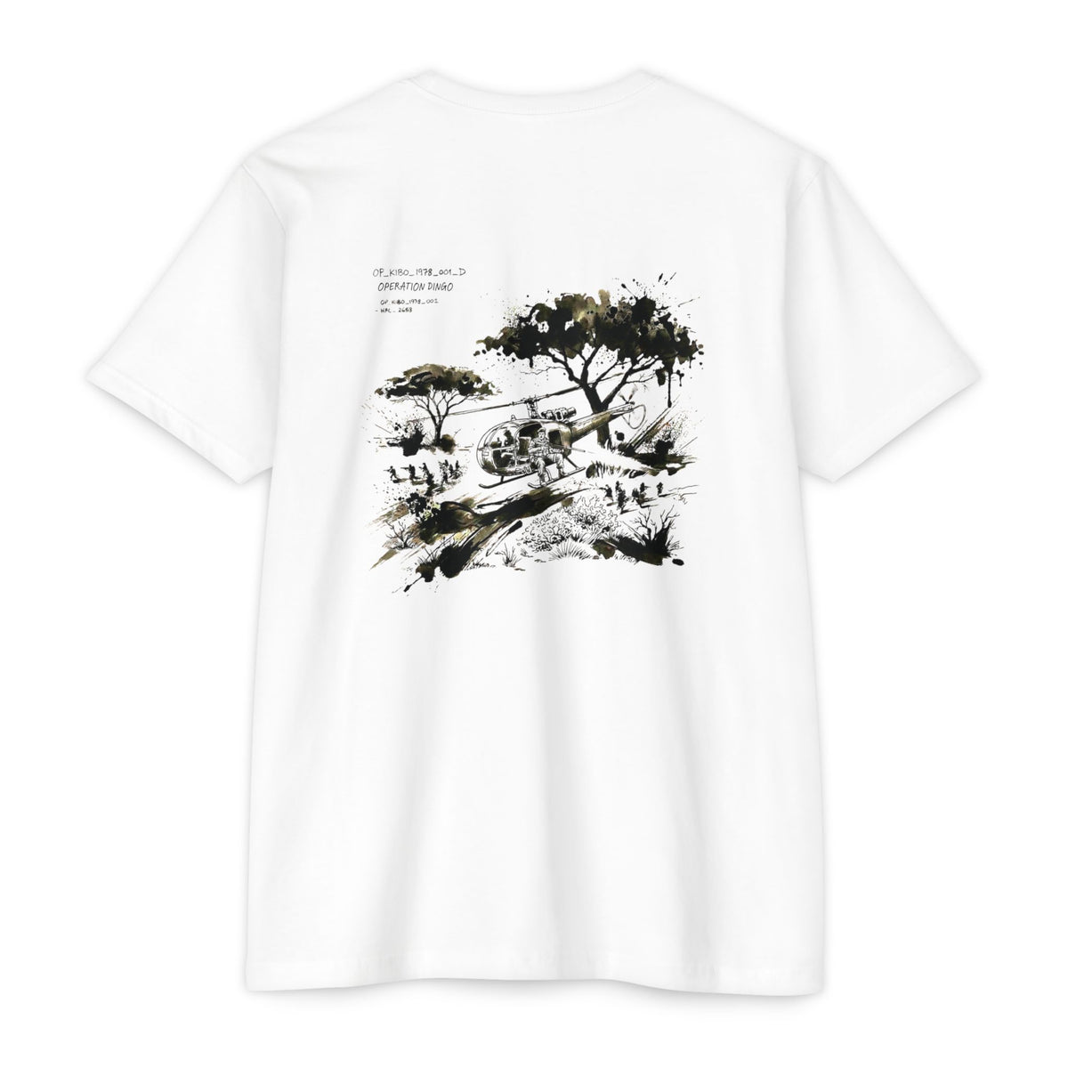 Operation Dingo - Men's Viper Tee, graphic tee, white, back