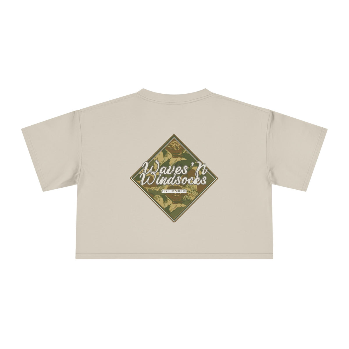 W&W Rhodesian Bush - Women's Medium Weight Cropped Tee