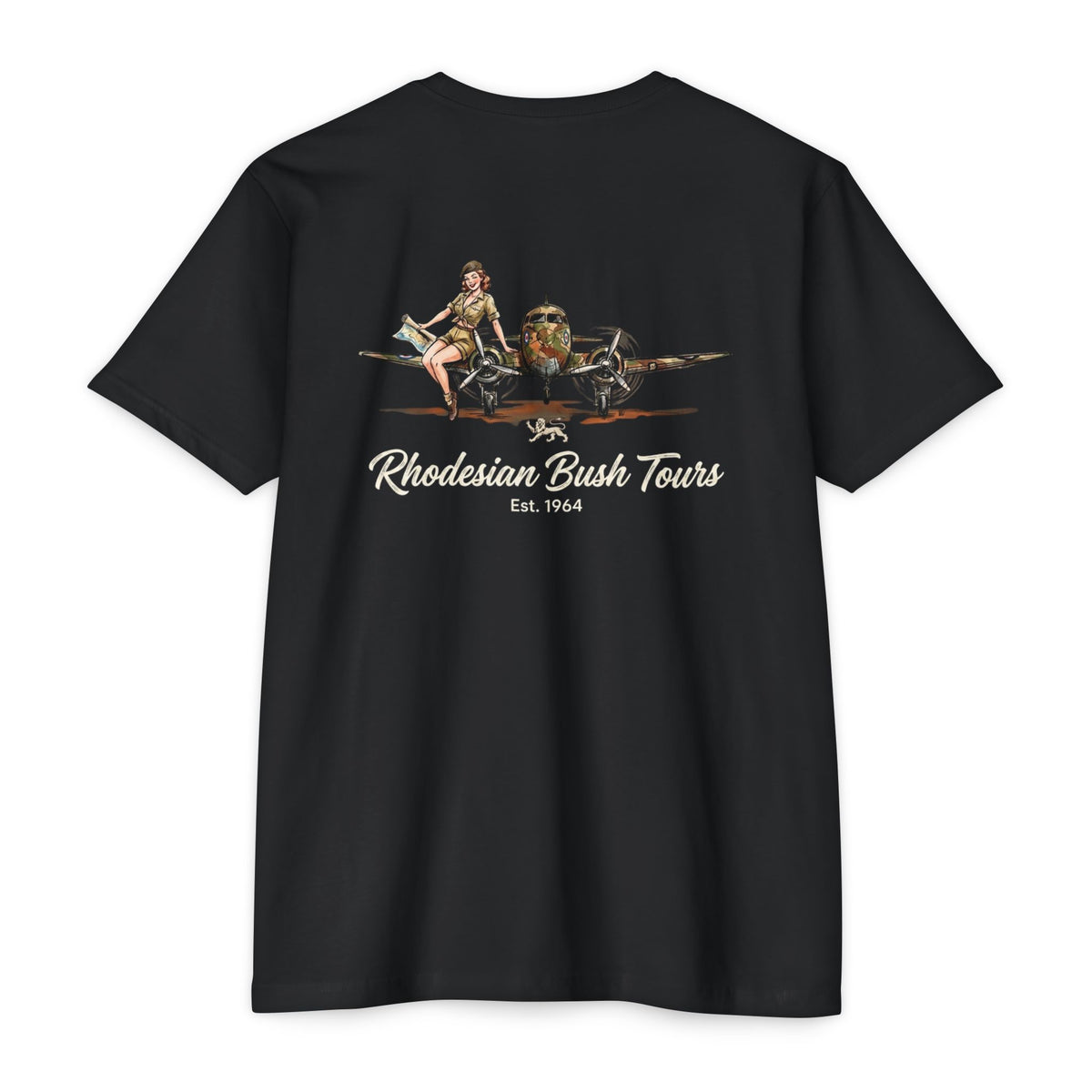 Rhodesian Bush Tours - Unisex Cotton/Poly Blend Tee