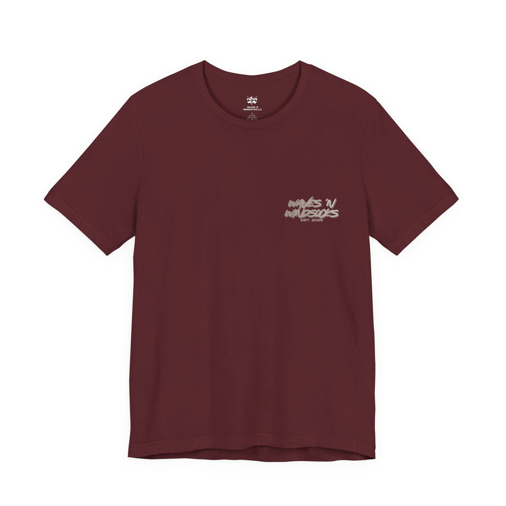 Comin' In Hot - Men's Viper Tee, graphic tee, maroon, front