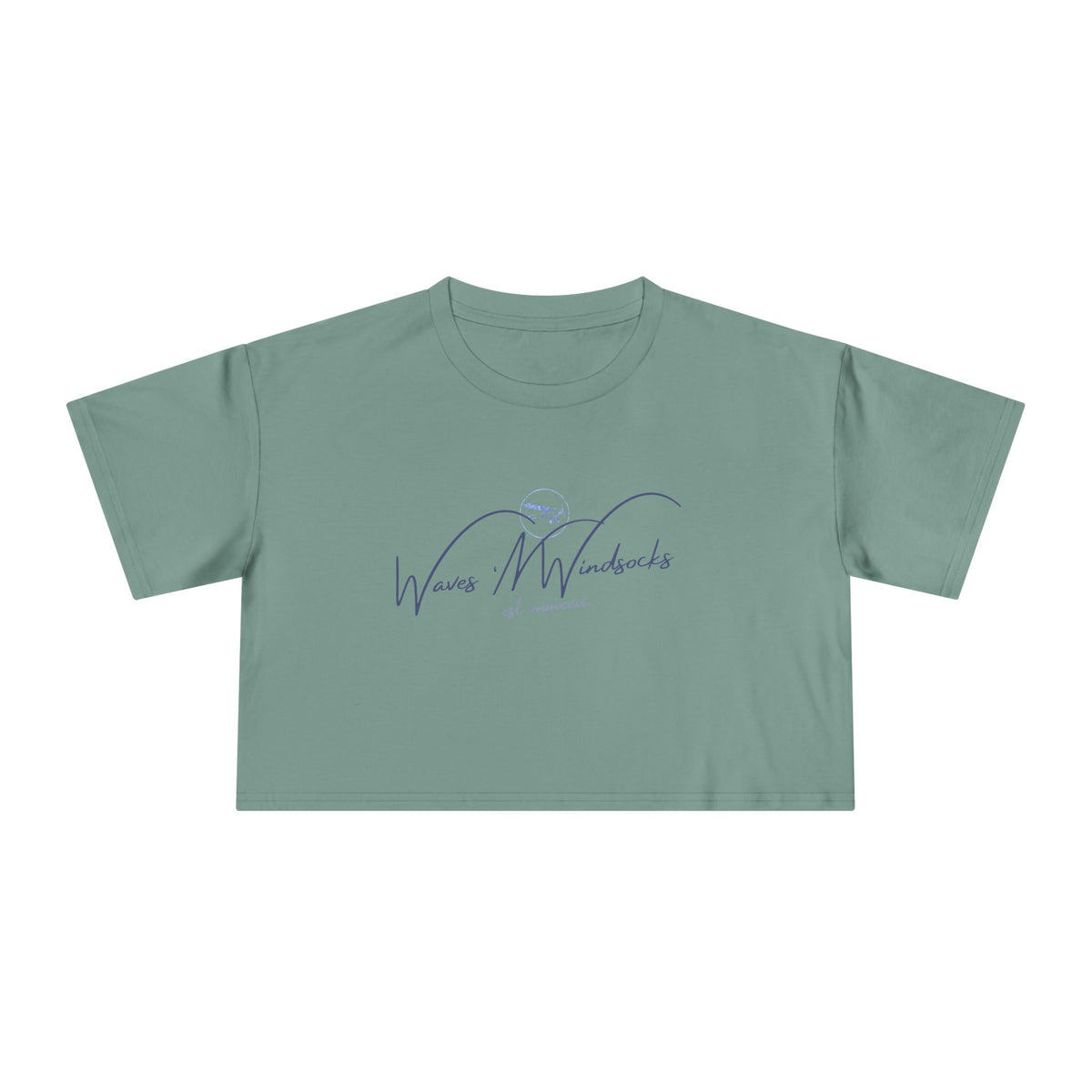 W&W Classy Stamp - Women's Medium Weight Cropped Tee