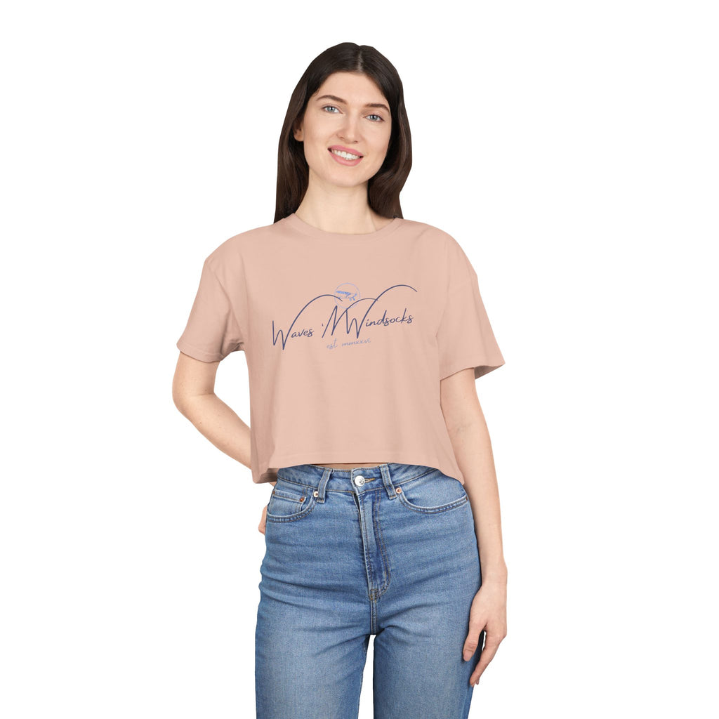 W&W Classy Stamp - Women's Medium Weight Cropped Tee