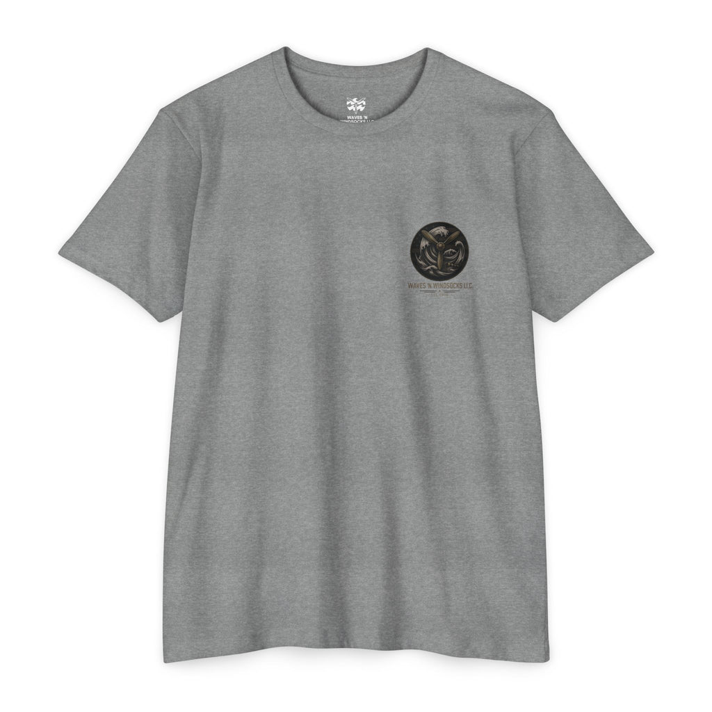 Tactical Surfer - Men's Breach Tee, graphic tee, dark heather grey, front