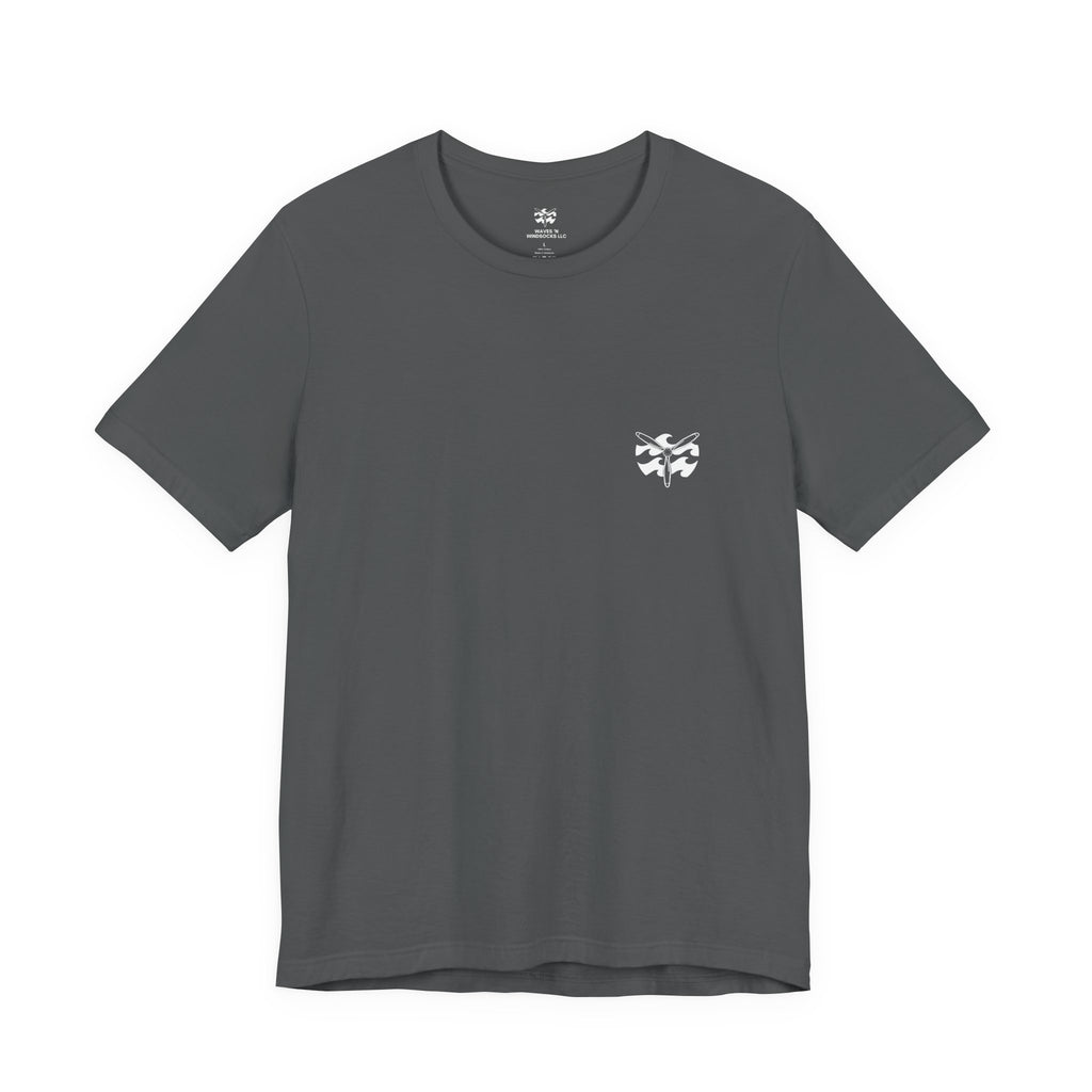 First In, Last Out - Men's Viper Tee, graphic tee, asphalt, front