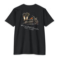 Motorcycle Beachin' - Men's Breach Tee, graphic tee, black, back