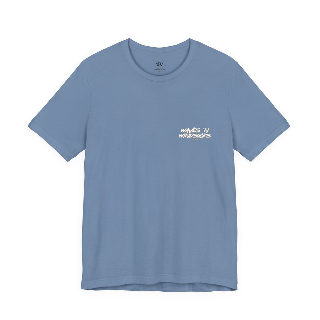 Deep Impact - Men's Viper Tee, graphic tee, steel blue, front