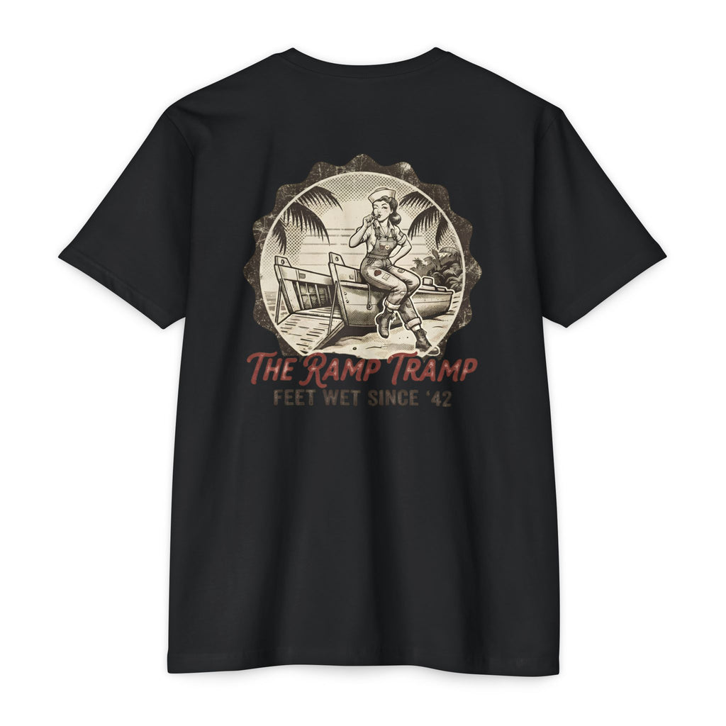 The Ramp Tramp - Men's Breach Tee, graphic tee, black, back