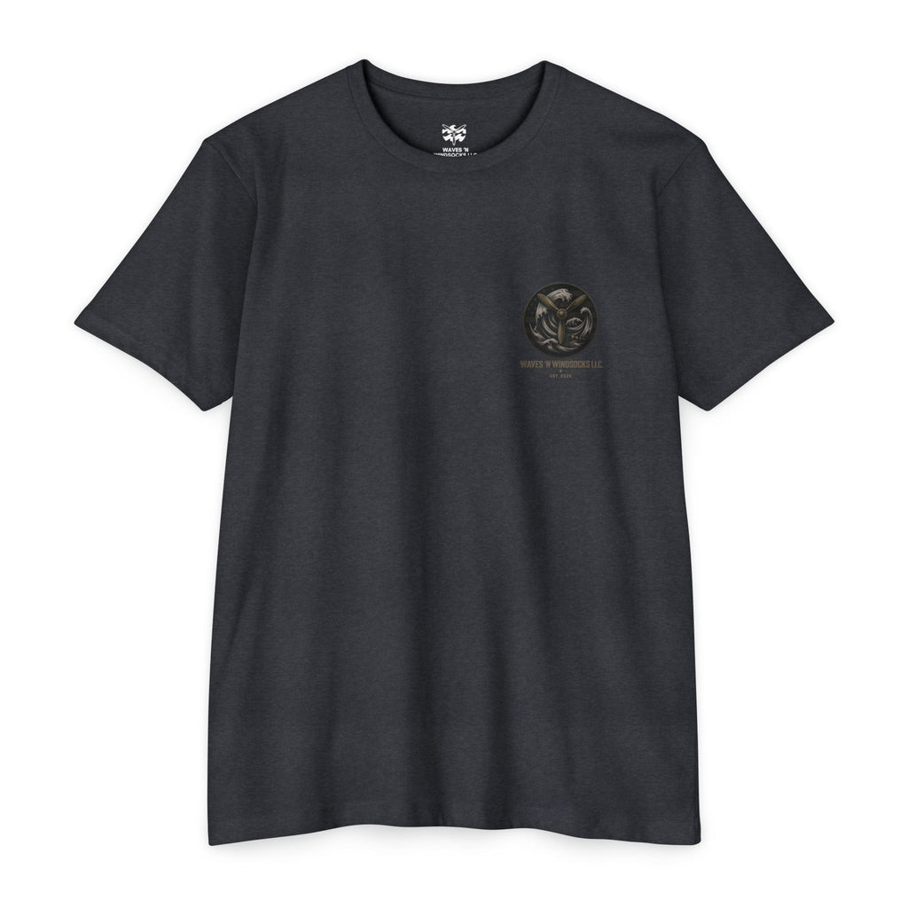 Tactical Surfer - Men's Breach Tee, graphic tee, charcoal, front