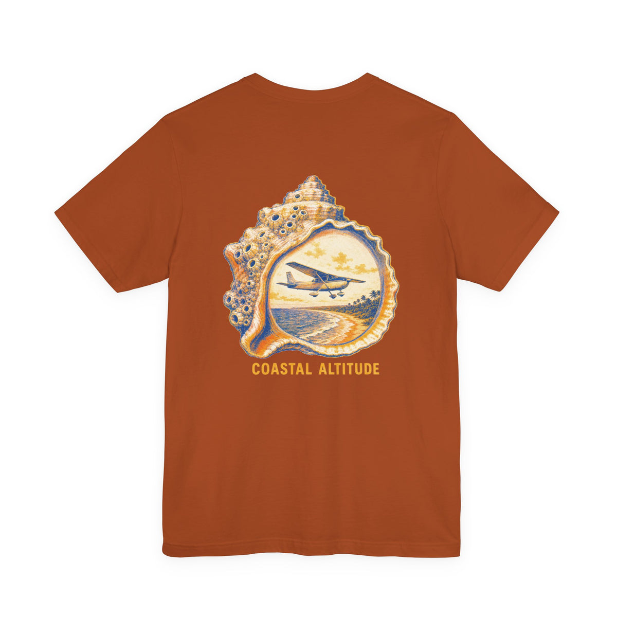 Coastal Altitude - Women's Flux Tee, graphic tee, autumn, back