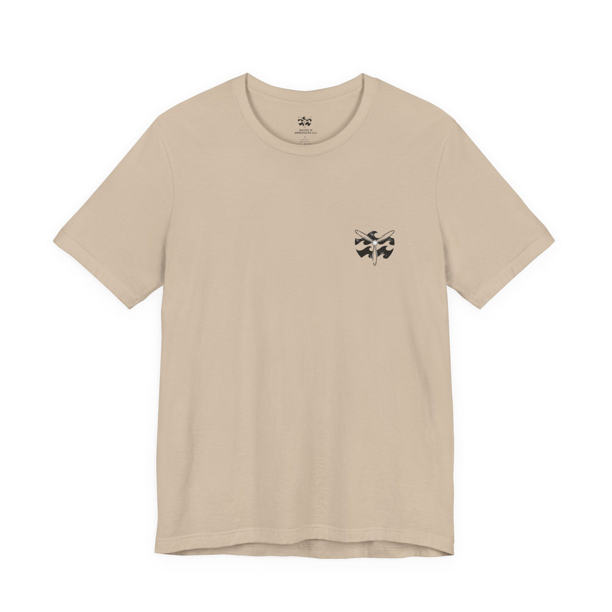 Desert Air Wing - Women's Flux Tee, graphic tee, tan, front