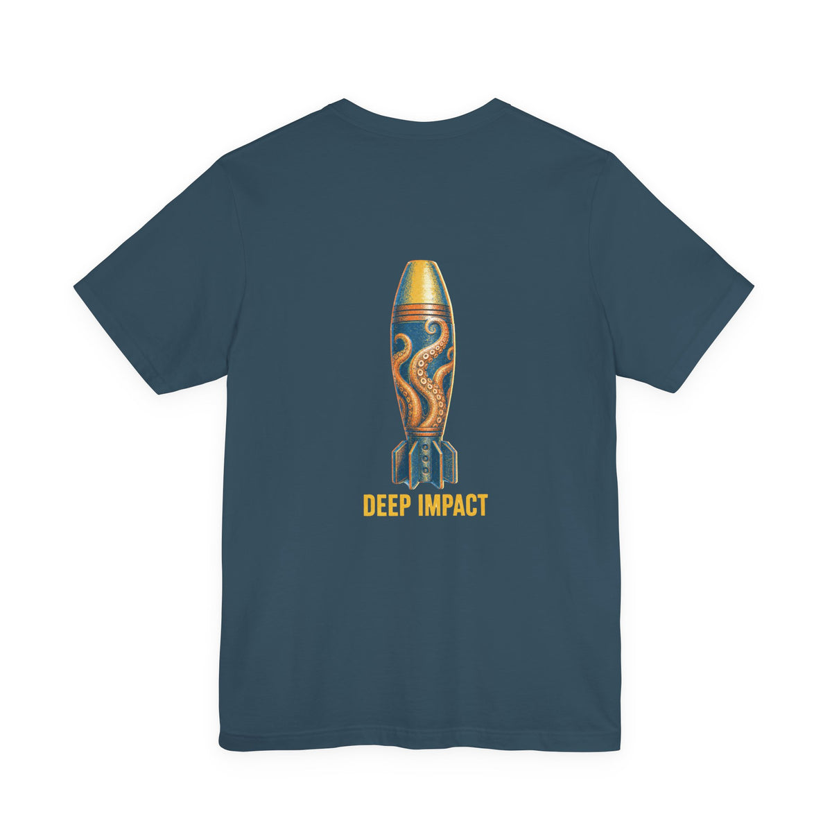 Deep Impact - Men's Viper Tee, graphic tee, deep teal, back