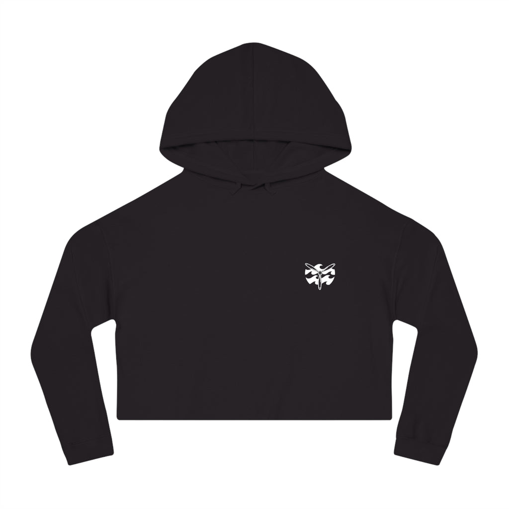 Rhodesian Off-roading Club - Women’s Bogey Cropped Hoodie, graphic tee, cropped, black front