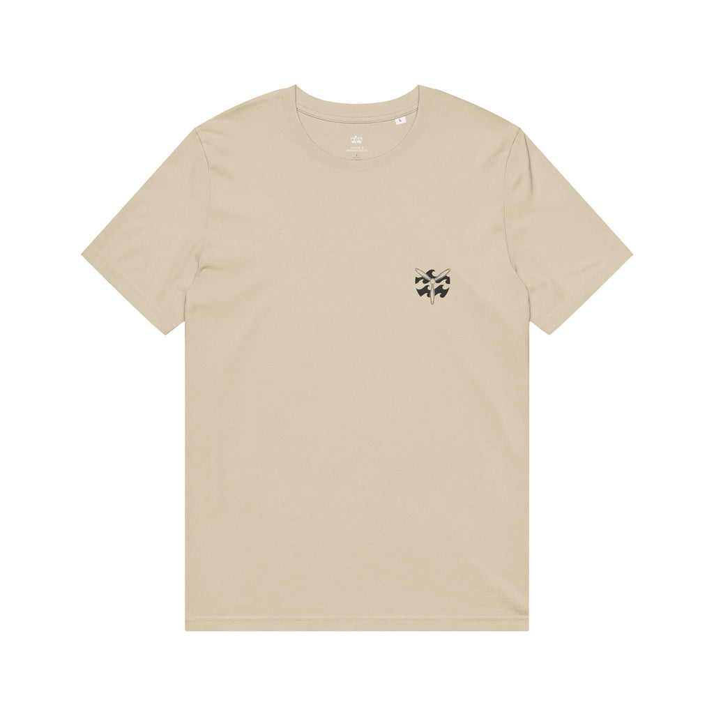 Dropping Trouble Since 1964 - Men's Aegis Tee, graphic tee, desert dust, front