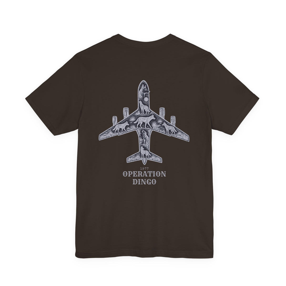 Dingo Kick-off - Men's Viper Tee, graphic tee, brown, back