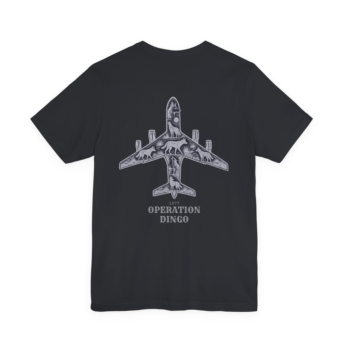 Dingo Kick-off - Men's Viper Tee, graphic tee, vintage black, back