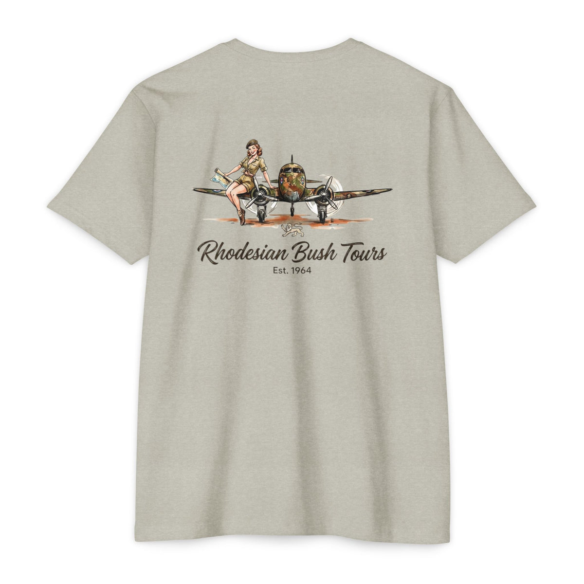 Rhodesian Bush Tours - Unisex Cotton/Poly Blend Tee