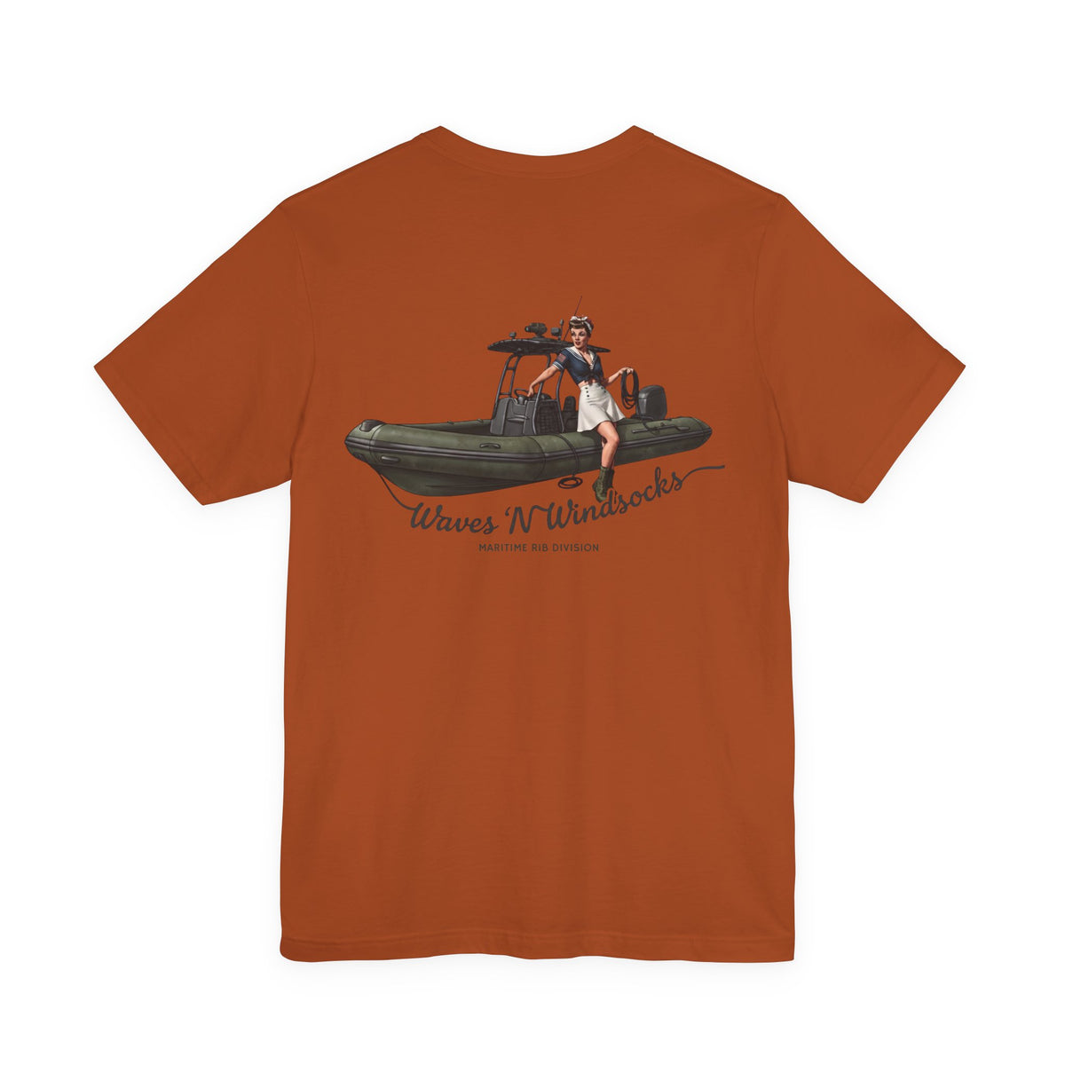 Maritime RIB Division -Unisex Tee, graphic tee, autumn, back