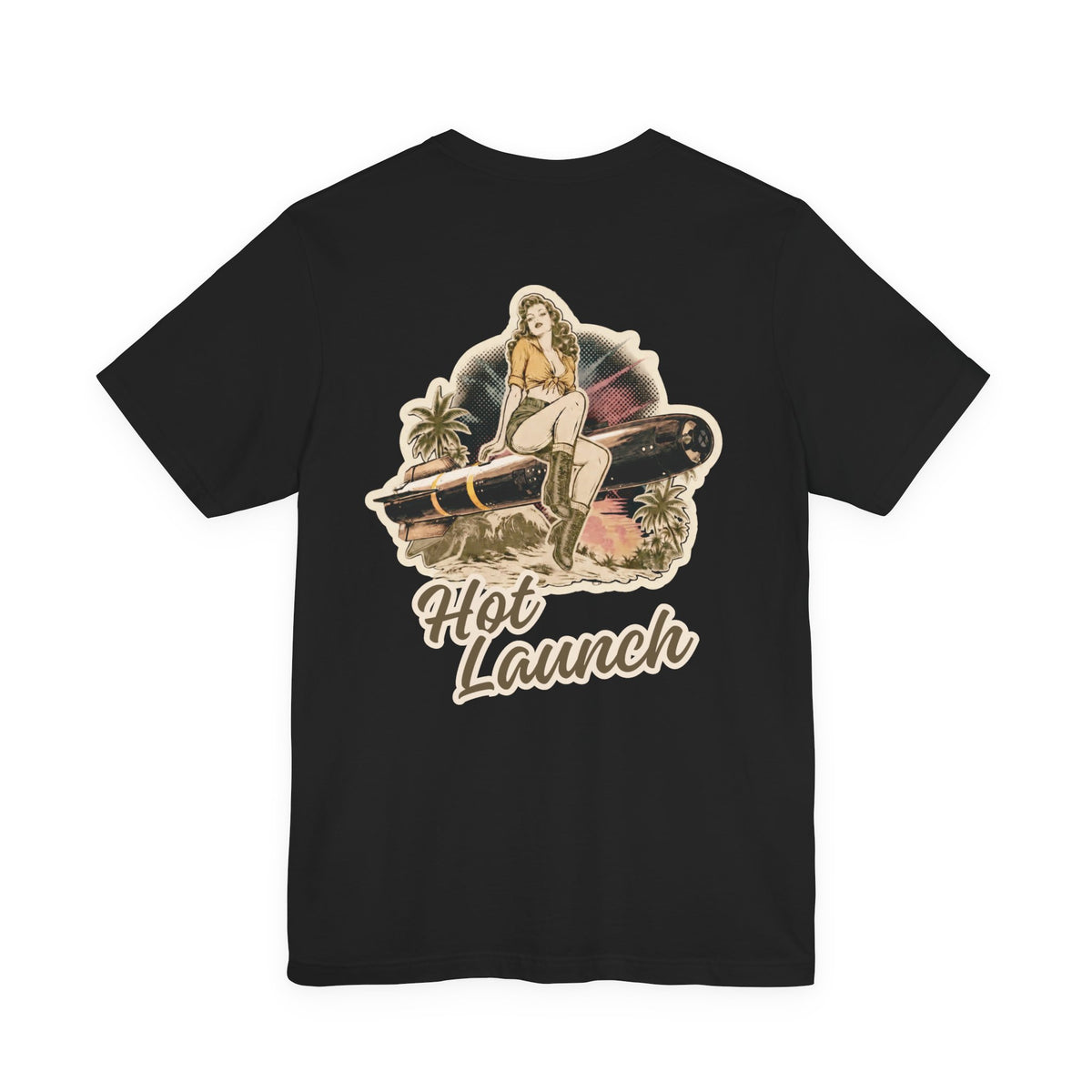 Hot Launch - Men's Viper Tee, graphic tee, black, back
