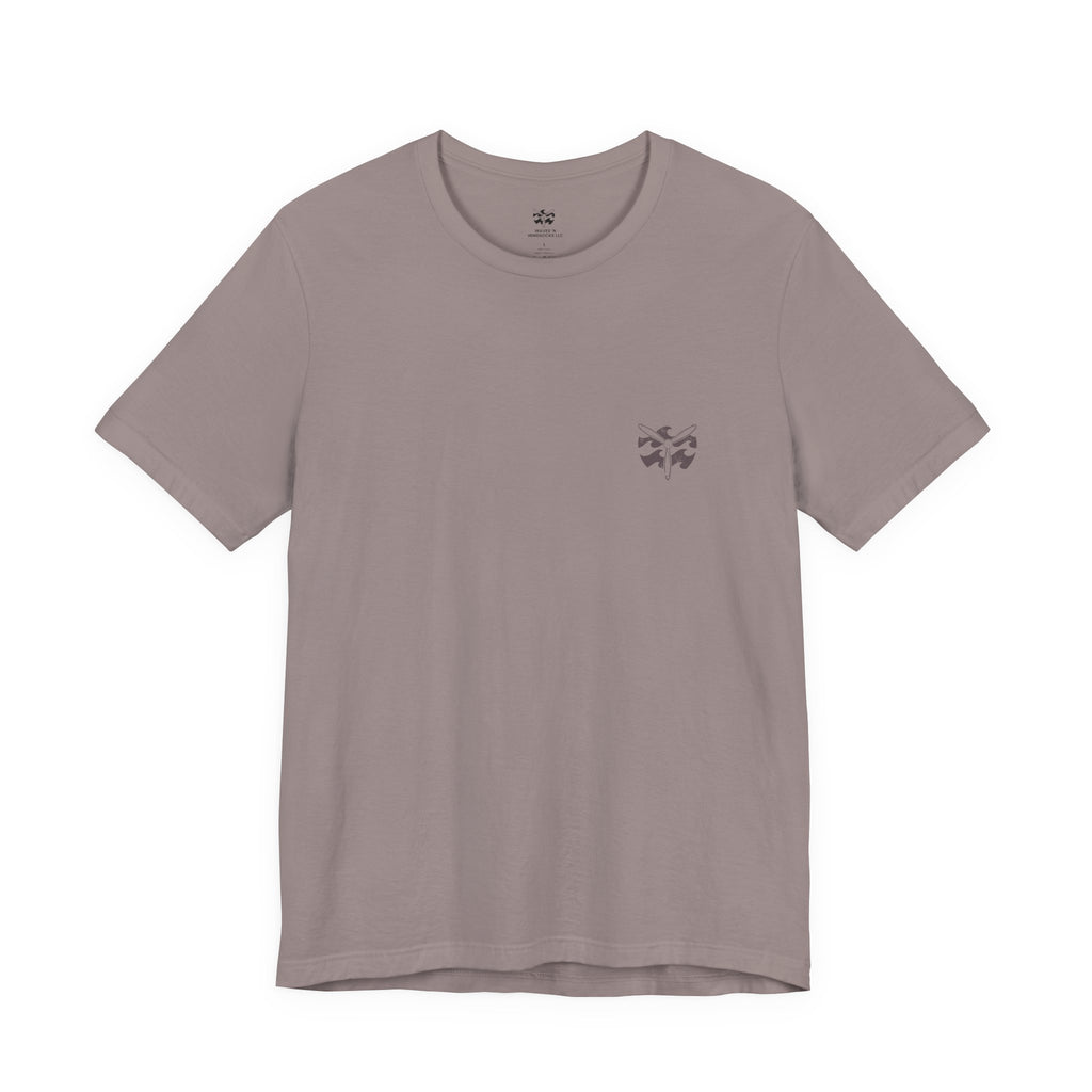 Fly Slow. Wave Italian. - Men's Viper Tee, graphic tee, pebble brown, front