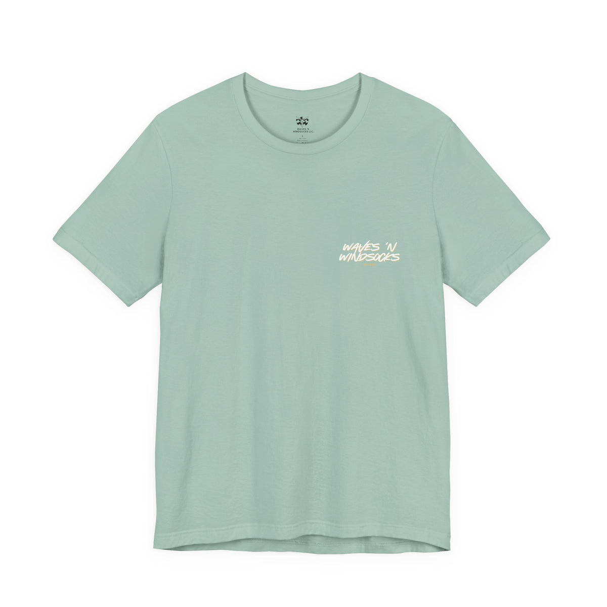 Coastal Altitude - Women's Flux Tee, graphic tee, dusty blue, front