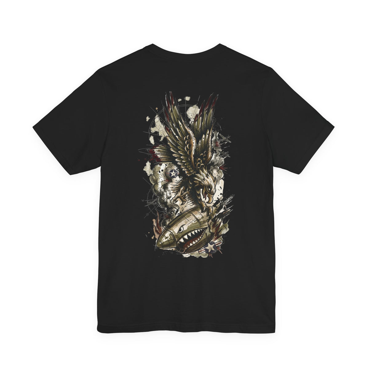 Comin' In Hot - Men's Viper Tee, graphic tee, black, back