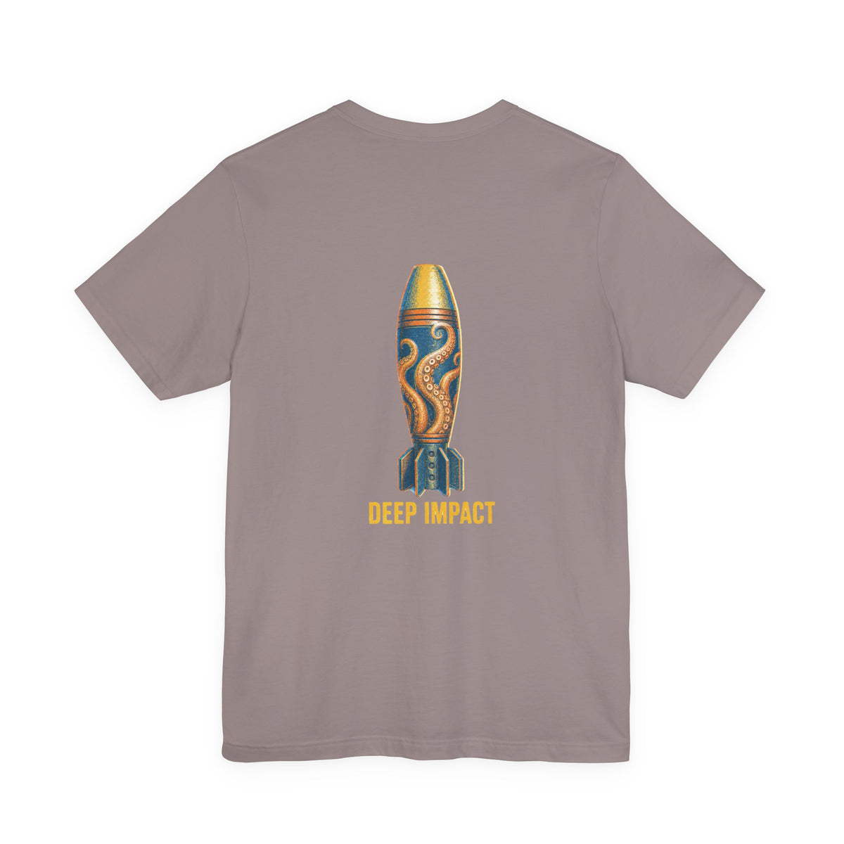 Deep Impact - Men's Viper Tee, graphic tee, pebble brown, back