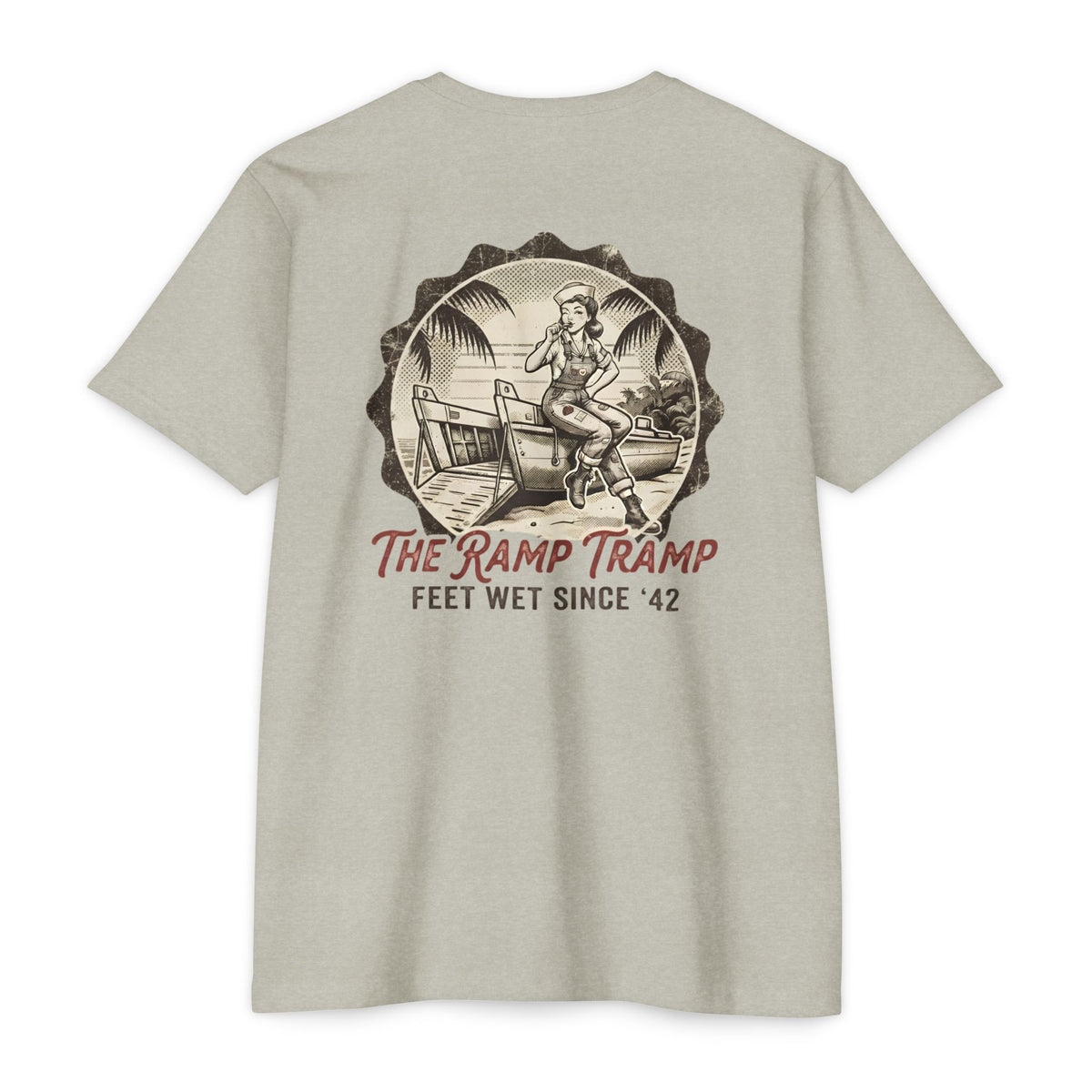 The Ramp Tramp - Men's Breach Tee, graphic tee, silk, back