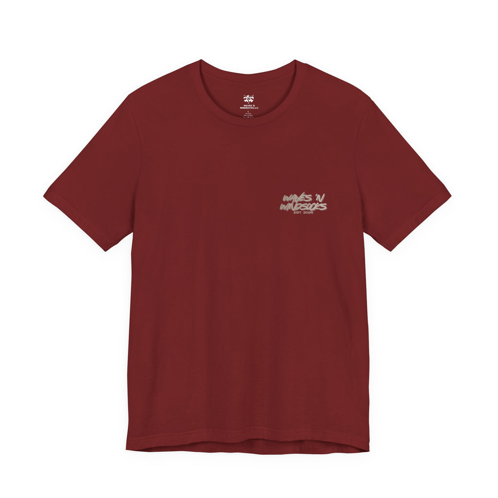 Paradak Resupply Co. - Men's Viper Tee, graphic tee, cardinal, front