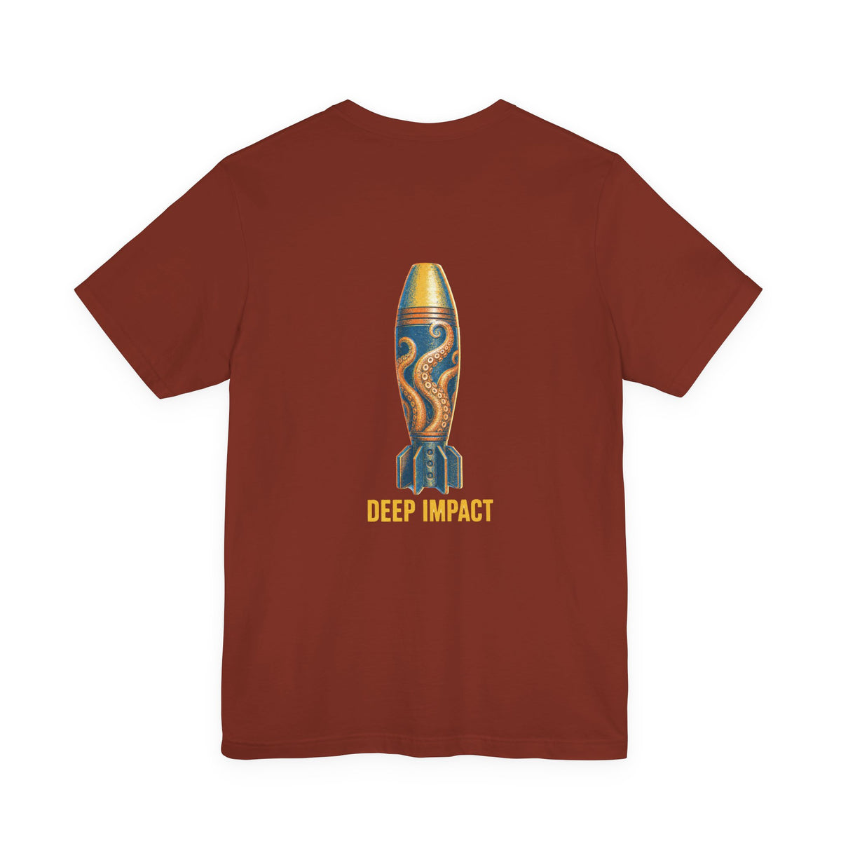 Deep Impact - Men's Viper Tee, graphic tee, rust, back