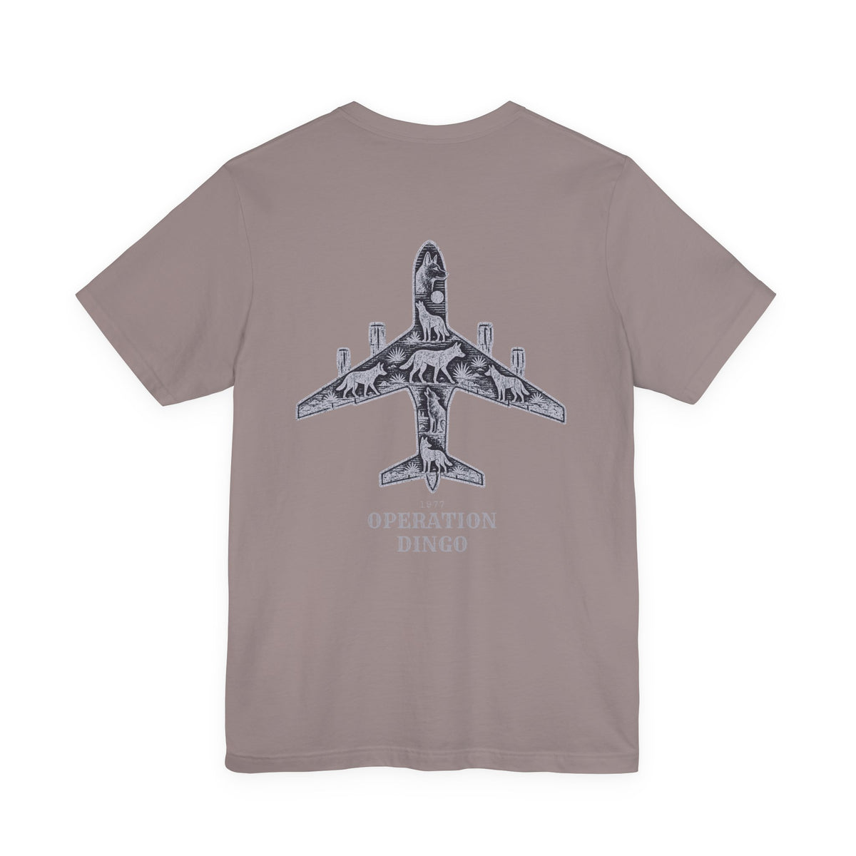 Dingo Kick-off - Men's Viper Tee, graphic tee, pebble brown, back