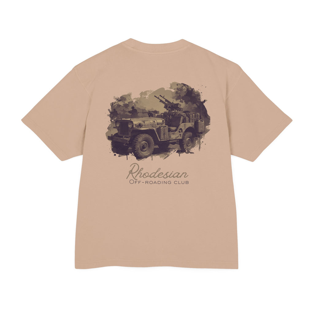 Rhodesian Off-Roading Club - Men's Juggernaut Tee, graphic tee, burro, back