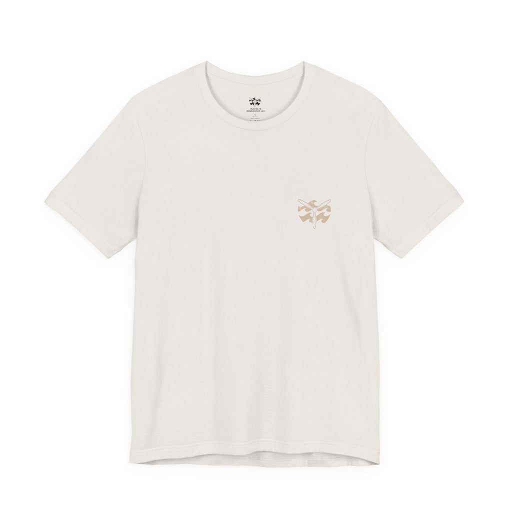 Desert Air Wing - Women's Flux Tee, graphic tee, vintage white, front
