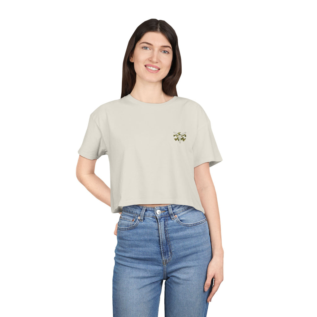 W&W Rhodesian Bush - Women's Medium Weight Cropped Tee
