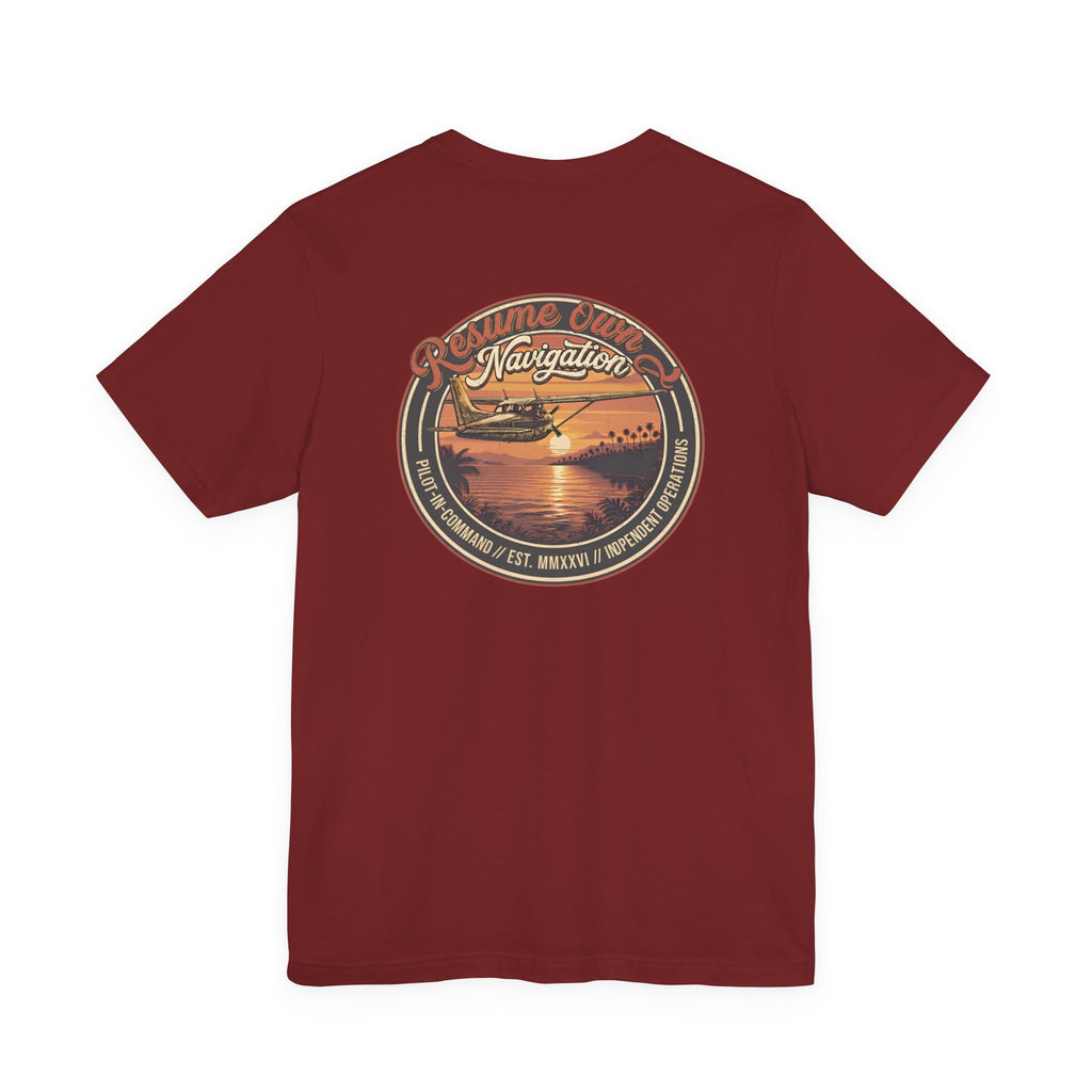 Resume Own Navigation- Unisex Cotton Jersey Tee