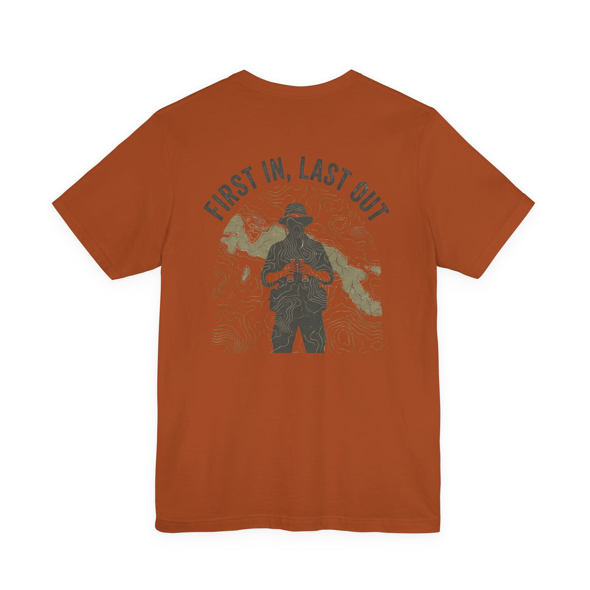 First In, Last Out - Men's Viper Tee, graphic tee, autumn, back