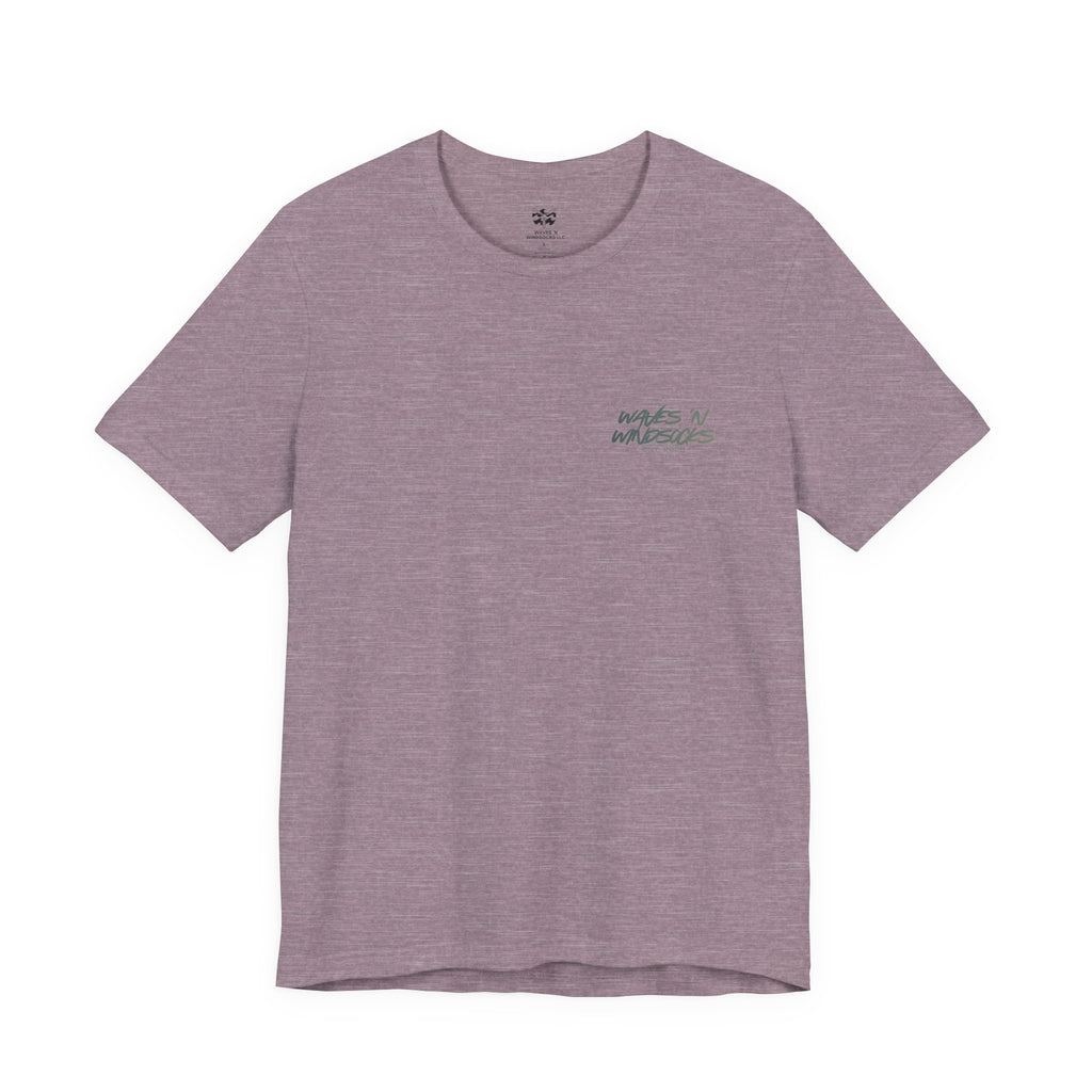 Paradak Resupply Co. - Women's Flux Tee, graphic tee, heather purple, front