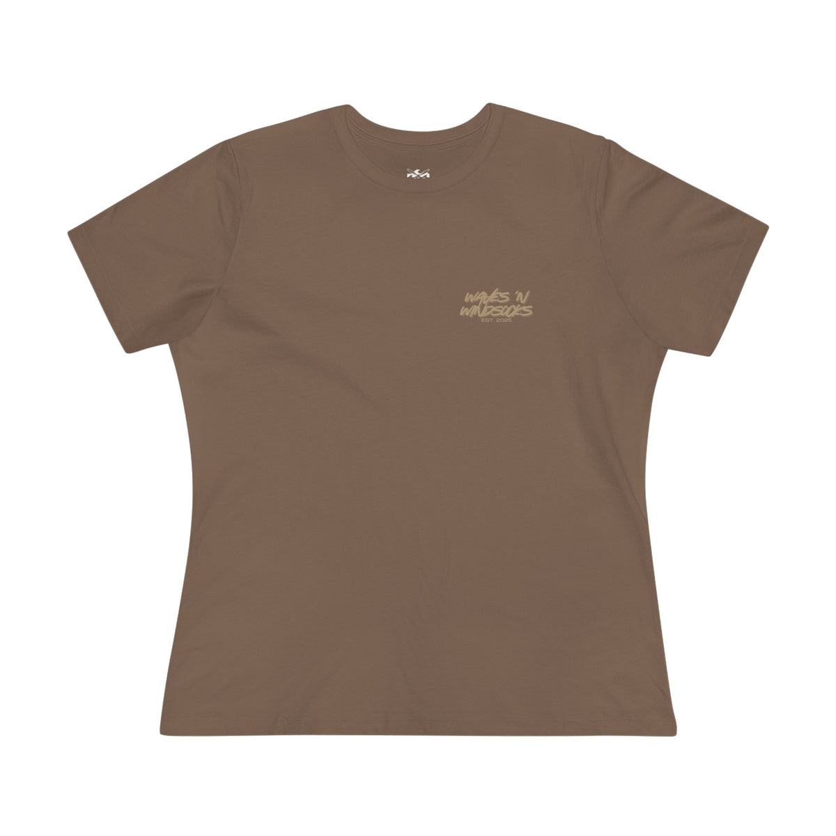 Japanese Wave - Women's Raven Tee, graphic tee, brown, front