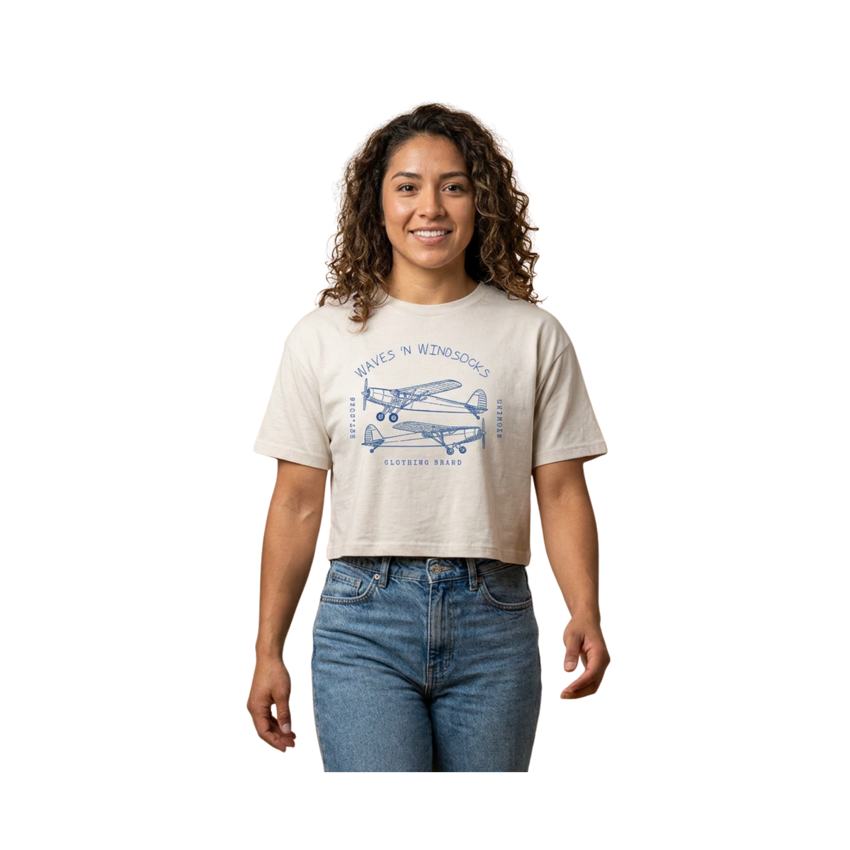 W&W Postage Stamp - Women's Soft Cropped Tee