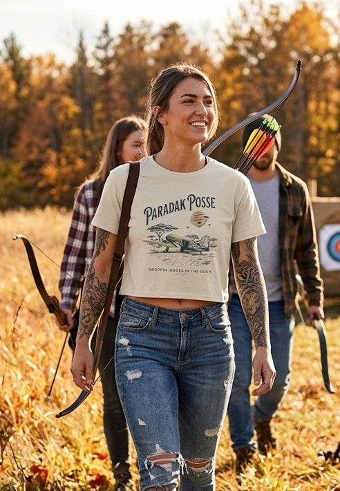 Paradak Posse - Women's Medium Weight Cropped Tee