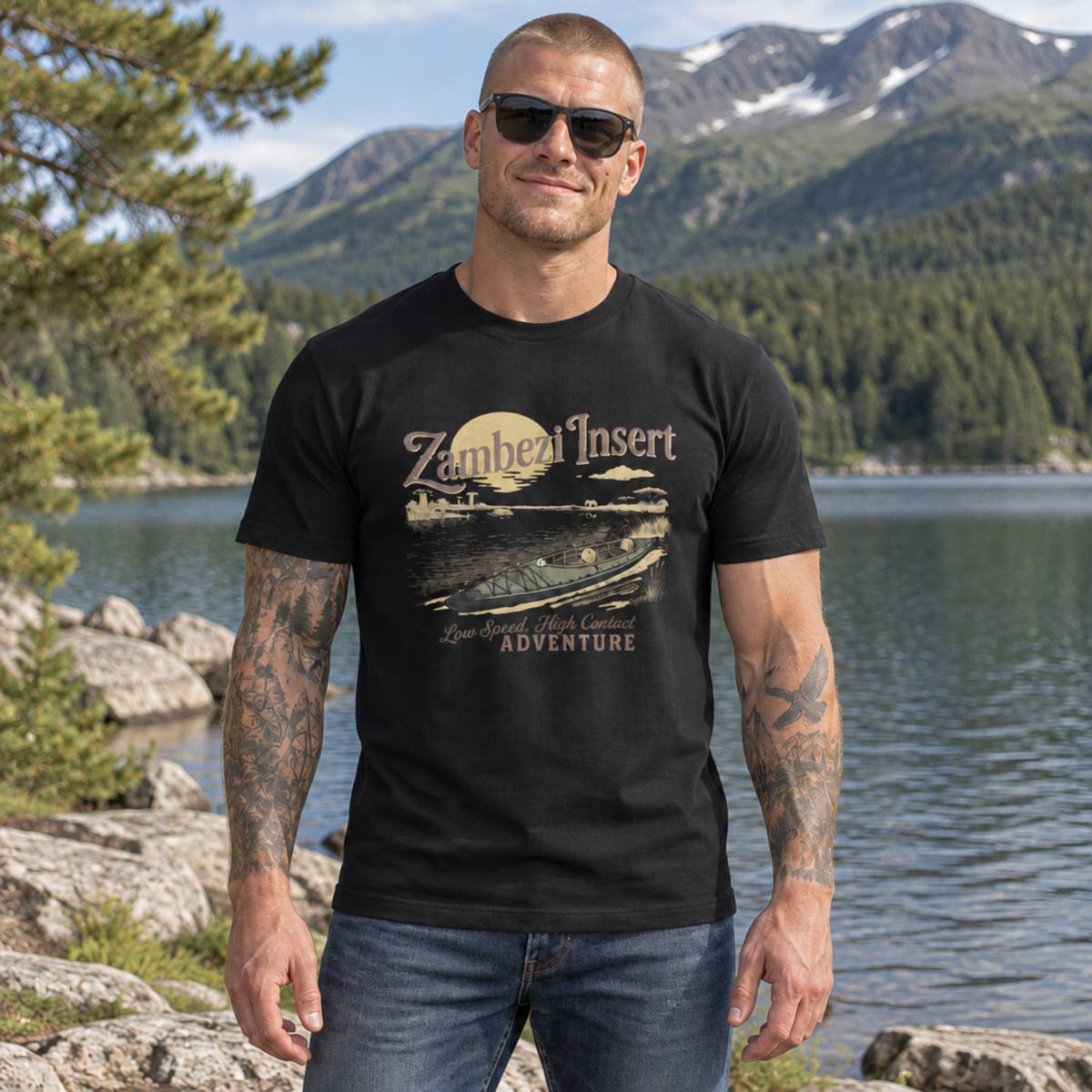 Zambezi Insert- Unisex Cotton Jersey Short Sleeve Tee