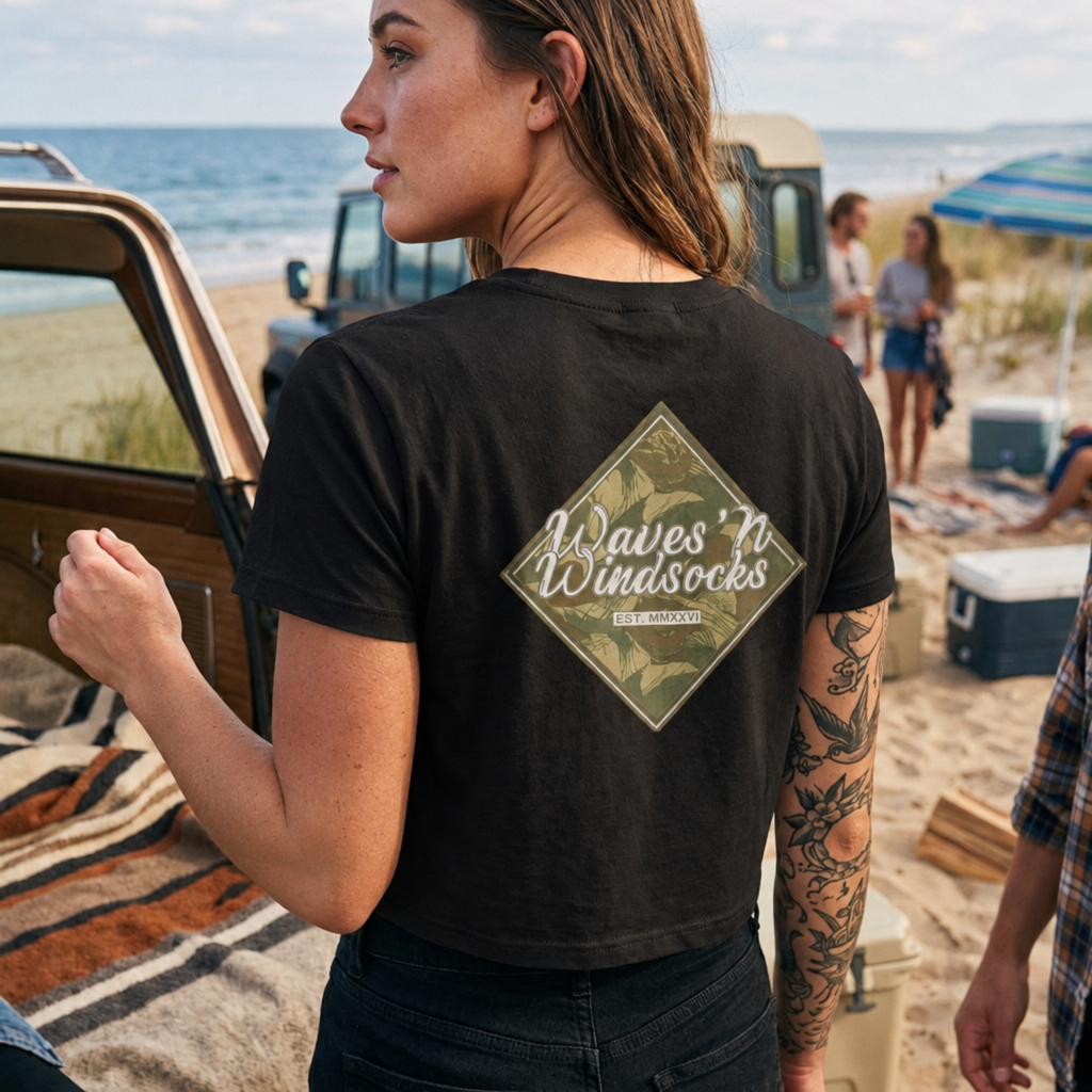W&W Rhodesian Bush - Women's Medium Weight Cropped Tee
