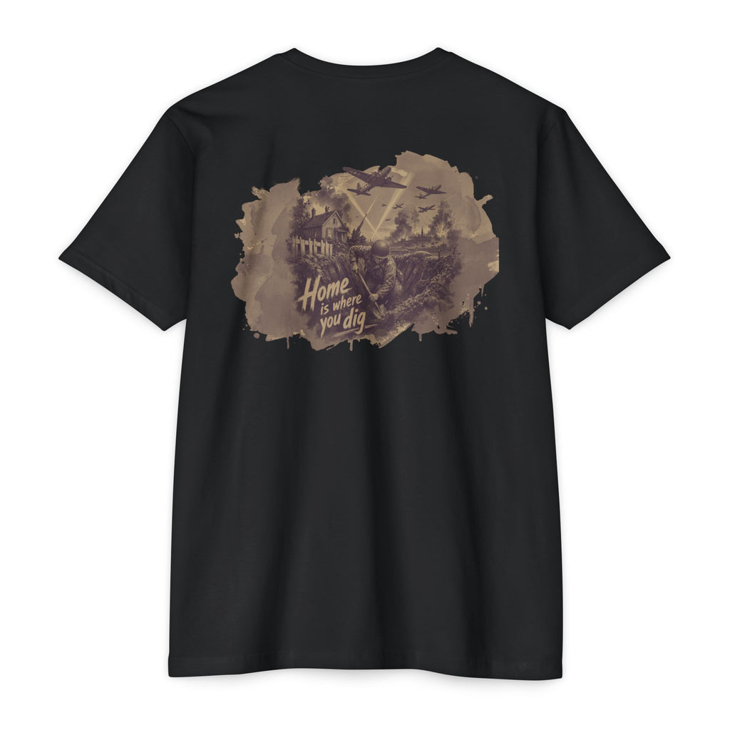 Home is where you Dig- Men's Breach Tee, graphic tee, black, back