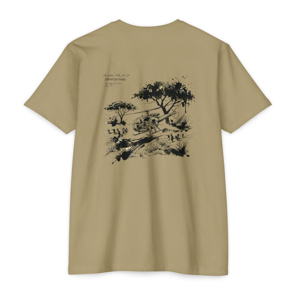 Operation Dingo - Men's Viper Tee, graphic tee, light olive, back