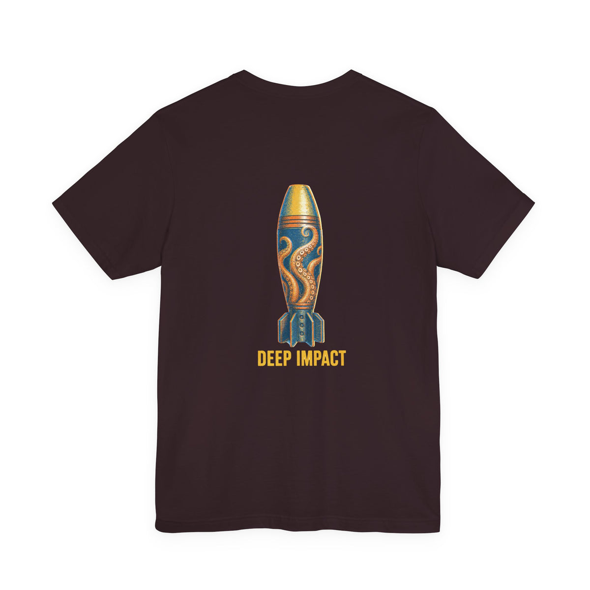 Deep Impact - Men's Viper Tee, graphic tee, oxblood black, back