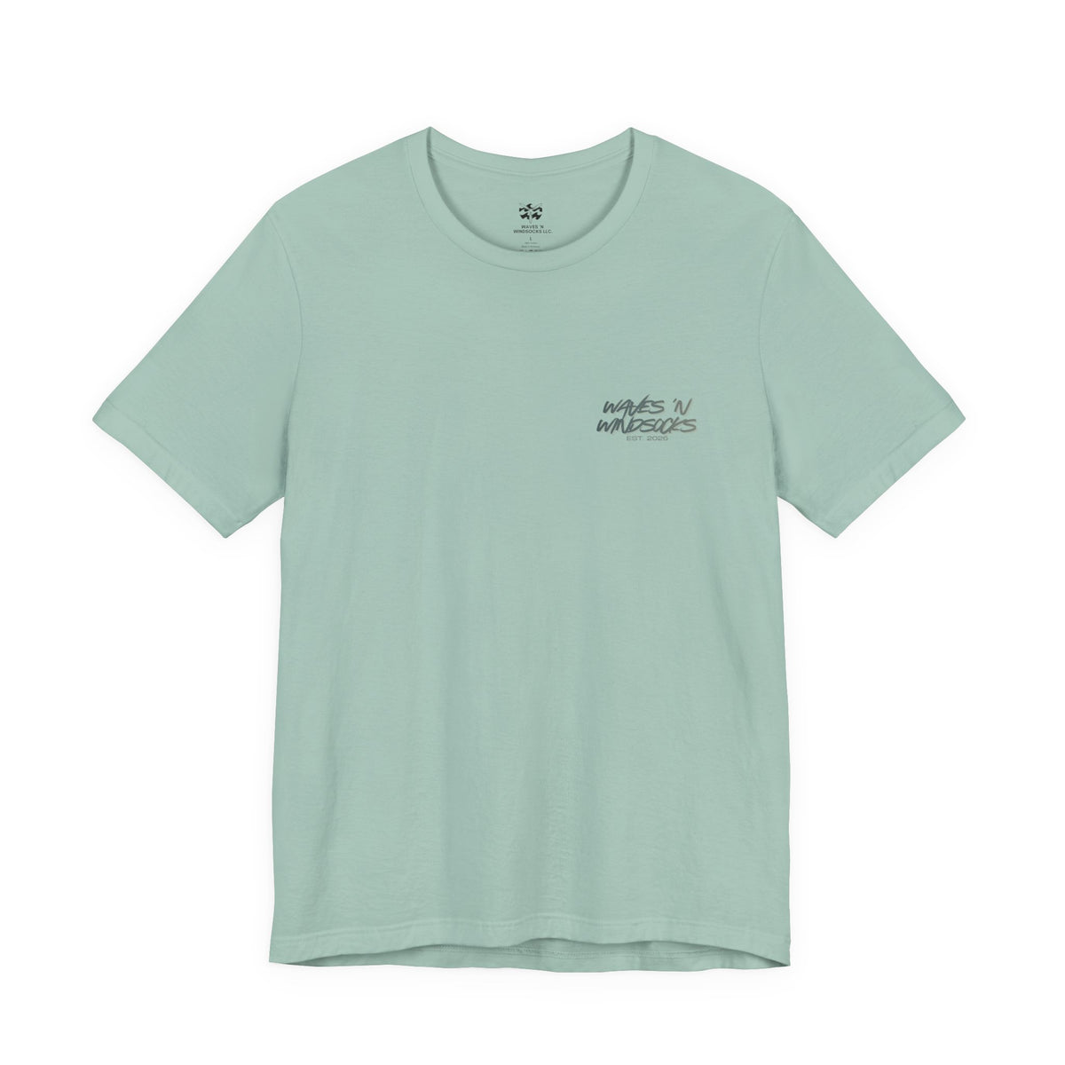 Paradak Resupply Co. - Women's Flux Tee, graphic tee, dusty blue, front