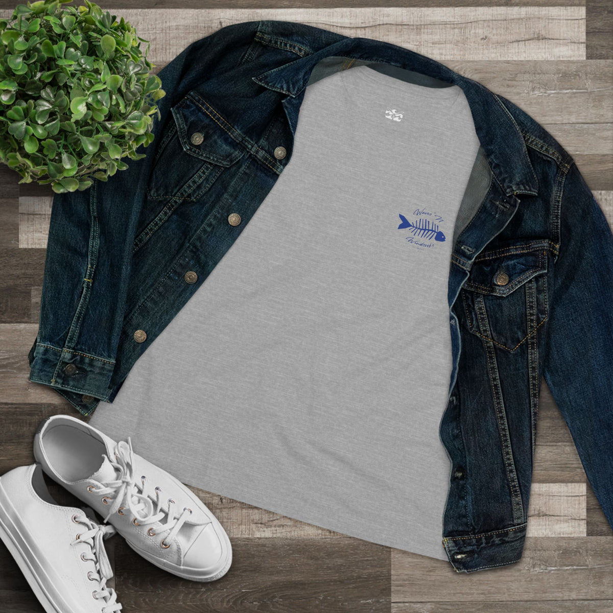 W&W Fishbone - Women's Relaxed Fit Cotton Tee