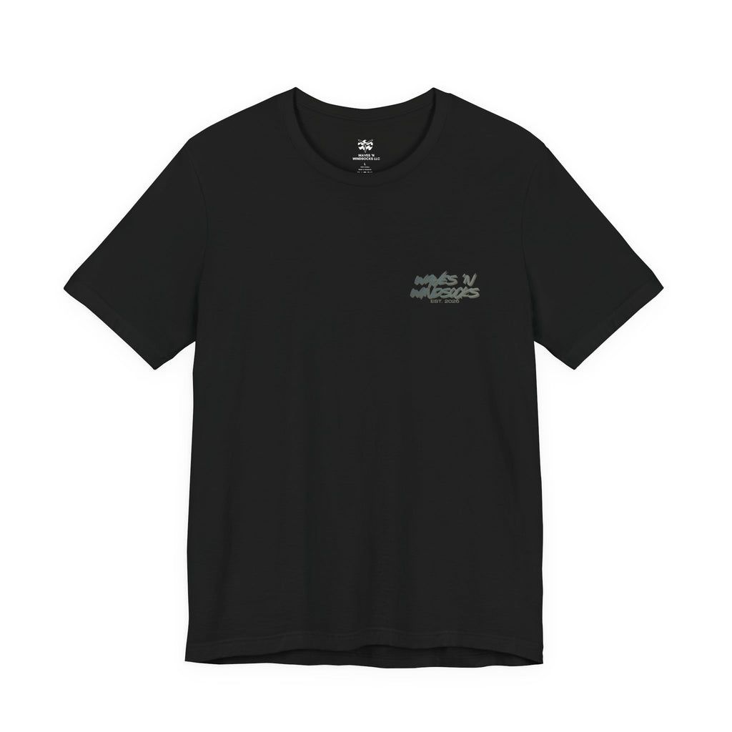 Paradak Resupply Co. - Women's Flux Tee, graphic tee, black, front