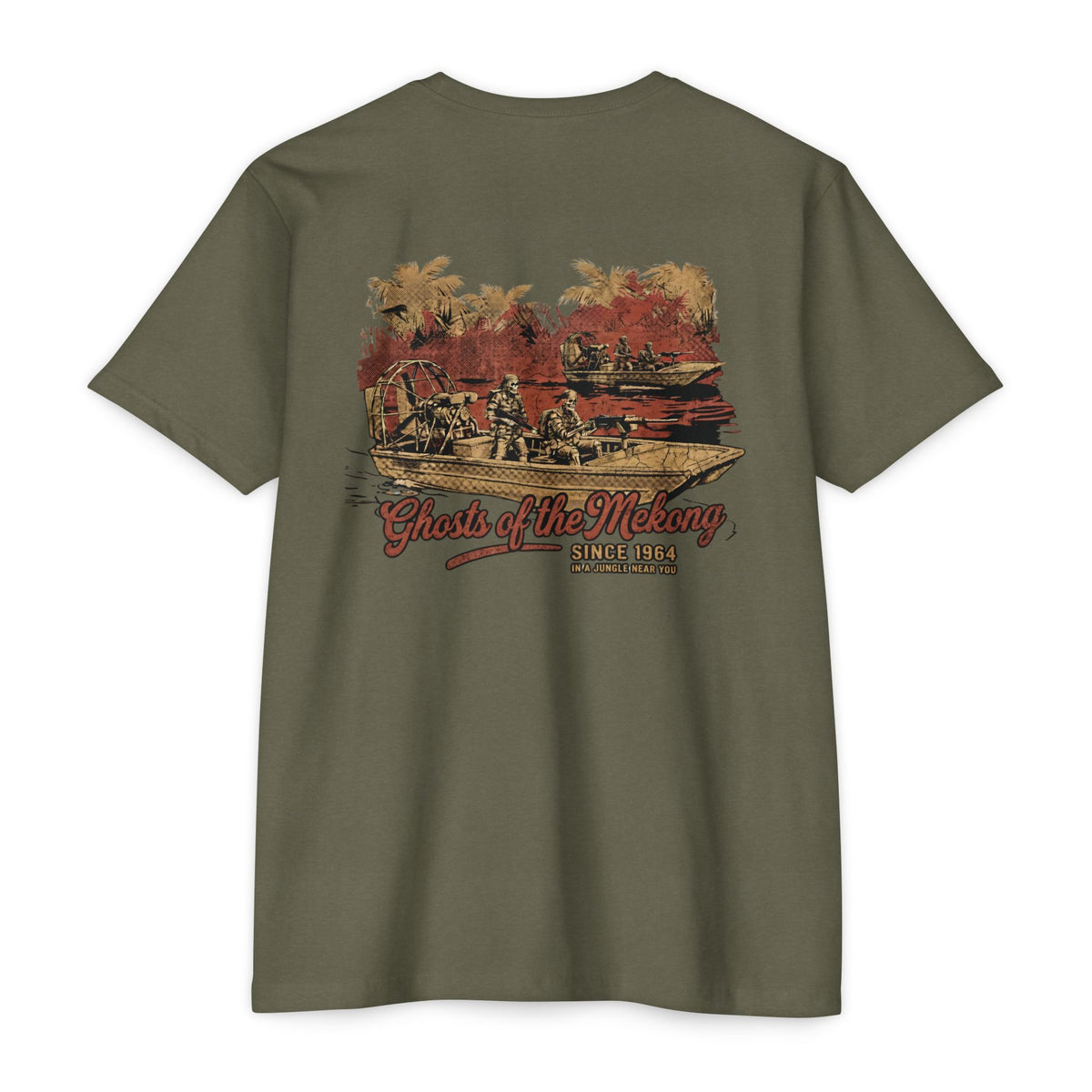 Ghost of the Mekong- Men's Cotton/Poly Tee